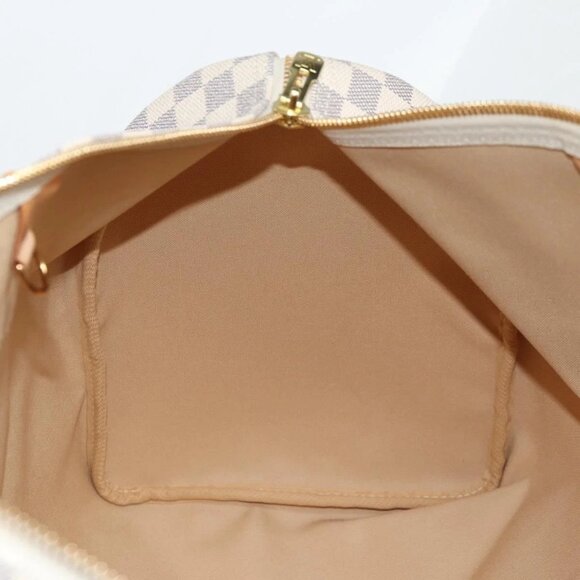 LOUIS VUITTON Damier Azur Keepall 50 Boston Bag N41430 LV Auth yk18884V - Picture 13 of 16